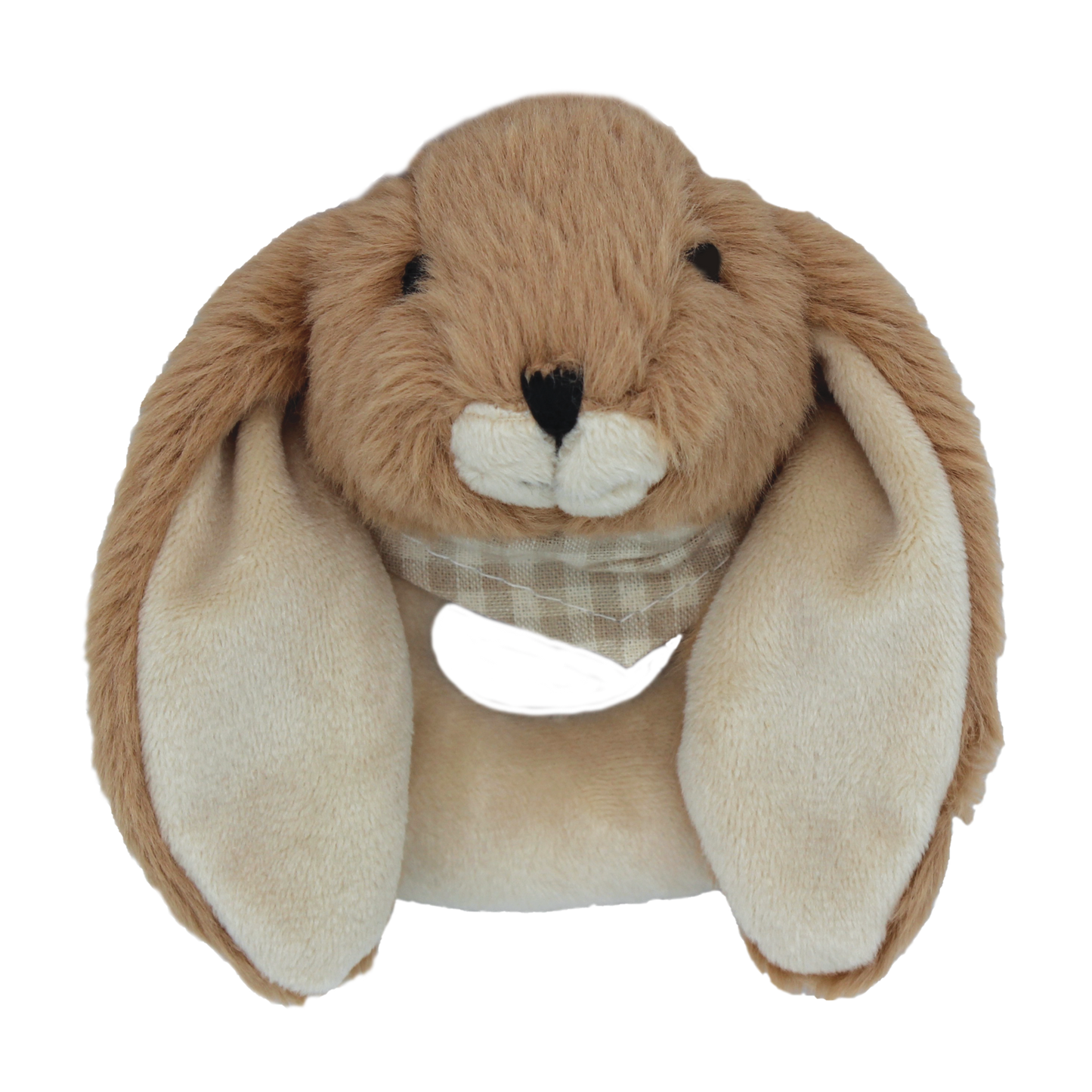 Bunny Baby Rattle Brown