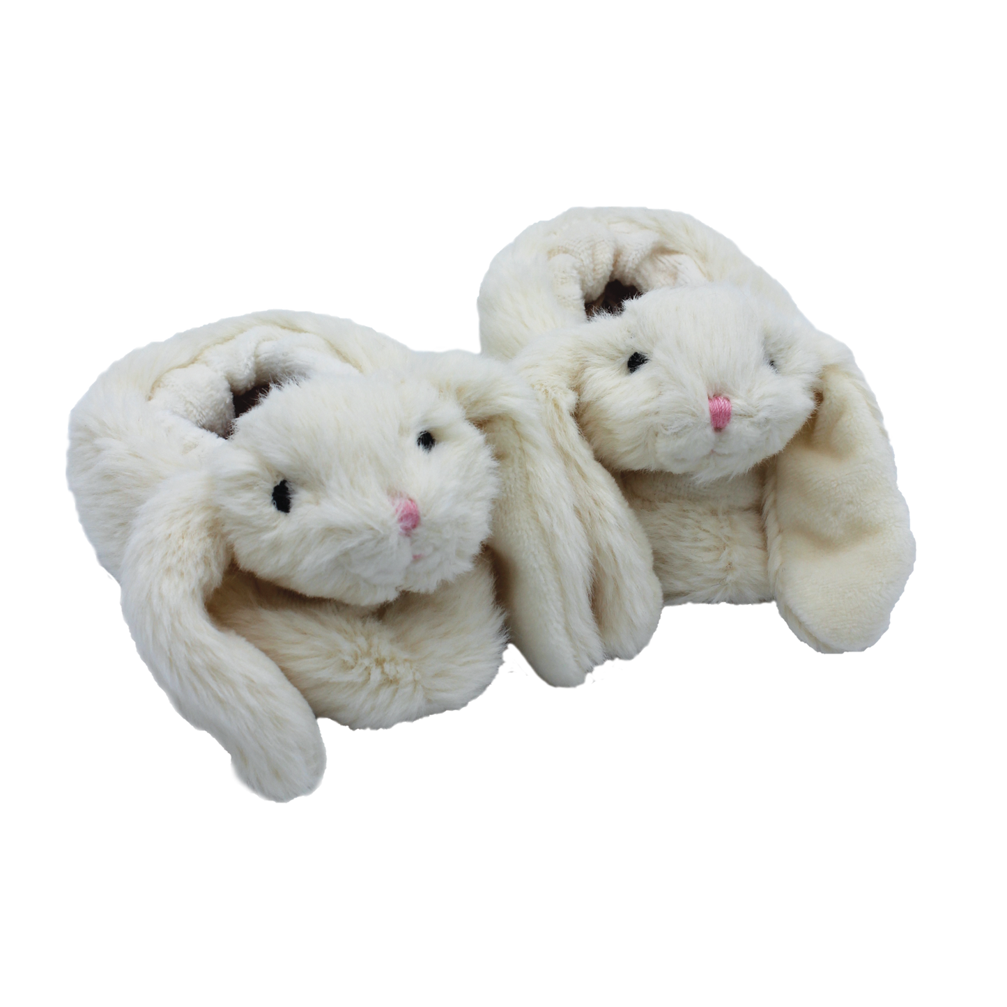 Bunny Baby Slippers Cream - 0-6 months