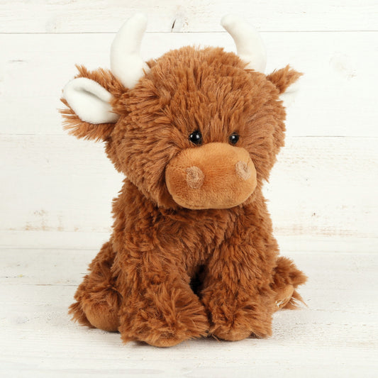 Small Brown Highland Cow
