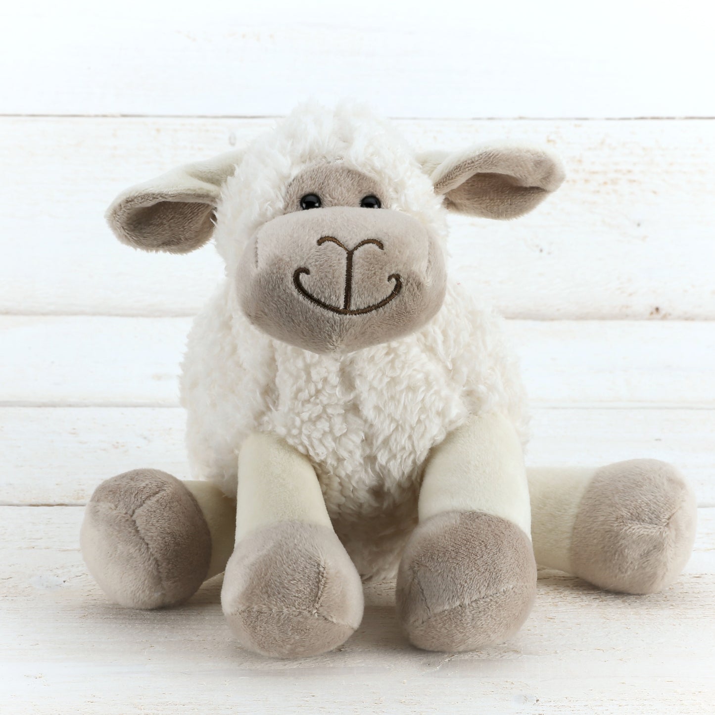 Small White Sitting Sheep