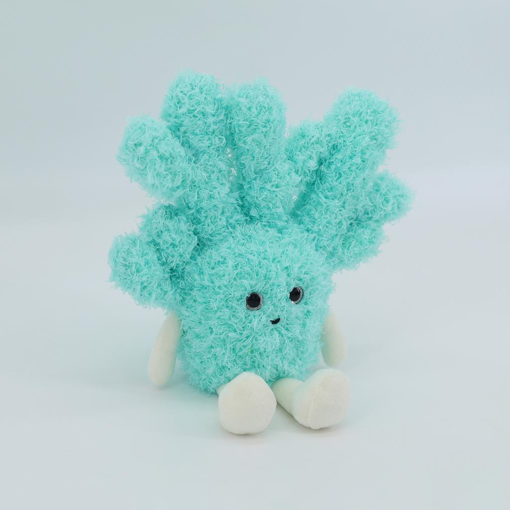 Coral Turquoise - Cream Feet