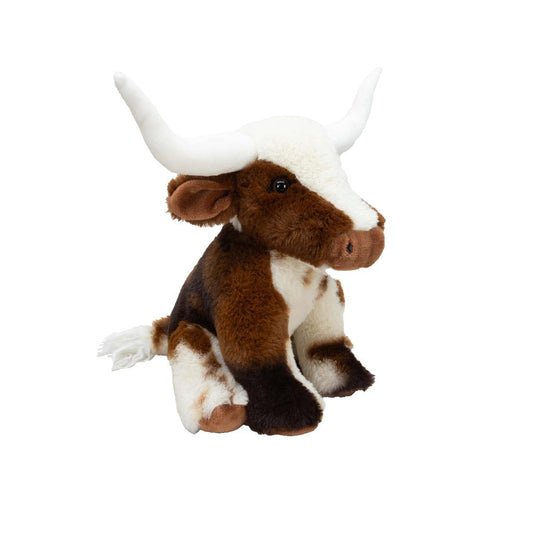 Mini Cream Brown Texas Cow + Gift Box