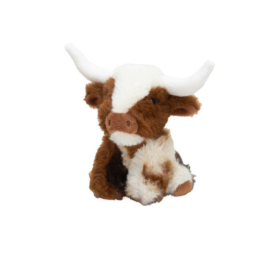 Small Cream Brown Texas Cow