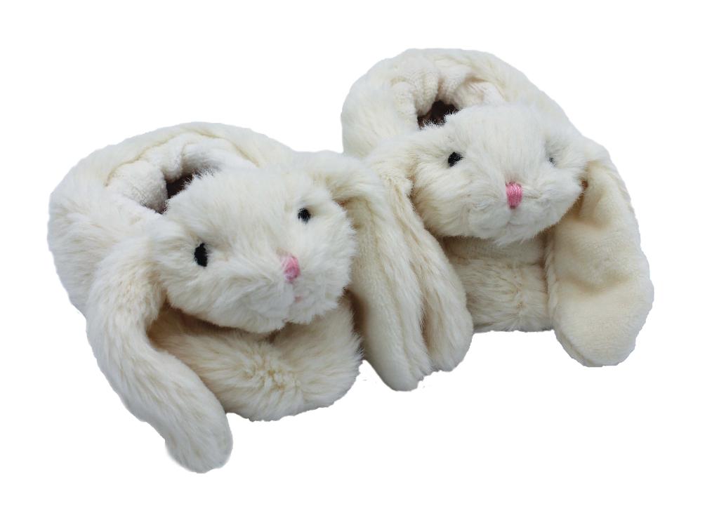 Bunny Baby Slippers Cream + Gift Box