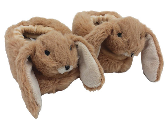 Bunny Baby Slippers Brown + Gift Box