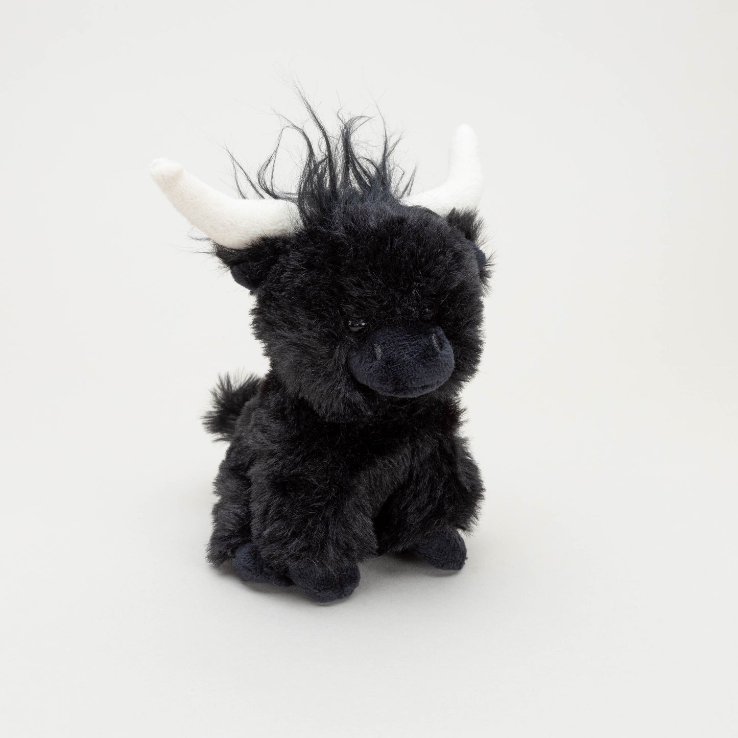 Mini Black Longhorn Cow